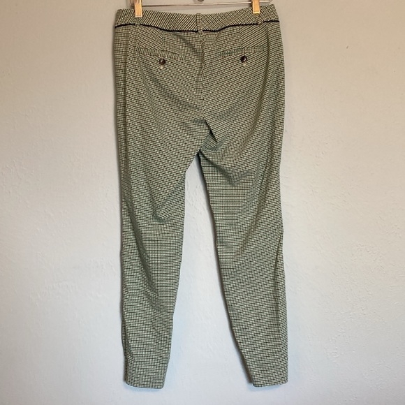 The Limited Womens Sz 6R Extra Stretch Skinny Trousers Green Purple White Check - Picture 10 of 15